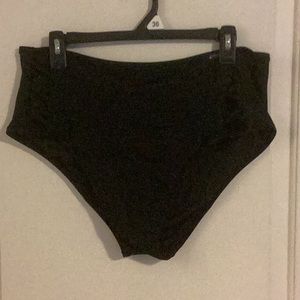 Ladies shade and shore black bathing suit bottoms size XL - great condition